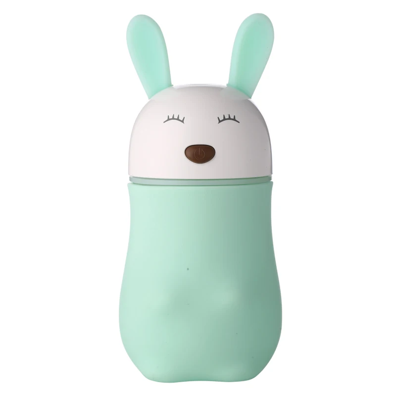 

CSTT 2019 Lovely Small Rabbit 180ml car usb mini aroma air humidifier with color night light for holiday gift