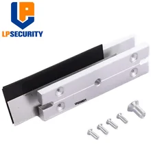 LPSECURITY u-образный кронштейн для 180 кг/350LBS Электрический магнитный замок для бескаркасная стеклянная дверь