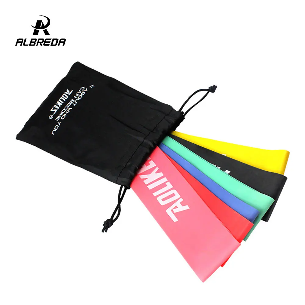

ALBREDA Rubber Resistance Loop Bands Exercises Elastic Fitness Training Yoga Band Sports Workout Pull Rope gym Expander FE335
