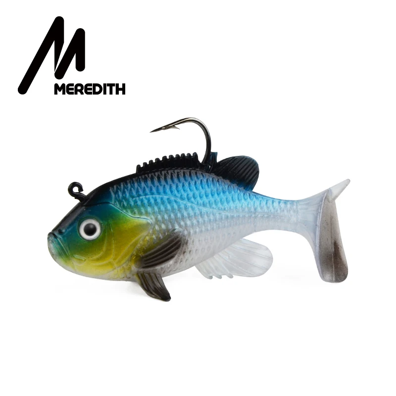 Meredith 3,1" Sunfish 3 шт. 21,6 г 8 см свинцовая наживка для рыбалки, искусственные мягкие приманки, мягкие воблеры для рыбалки, свинцовая наживка, Снасть - Цвет: A