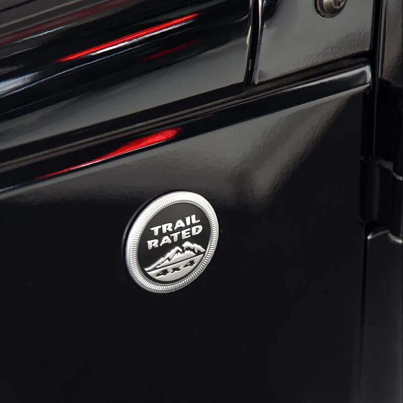 

4X4 Trail Rated Car Sticker Auto Metal Decoration Emblem Decals For JEEP