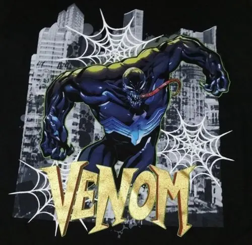 Venom Marvel Comics camiseta veneno Skyline Promo medio Universal Studios verano Venom Marvel Comics camiseta veneno Skyline Promo medio Universal Studios verano