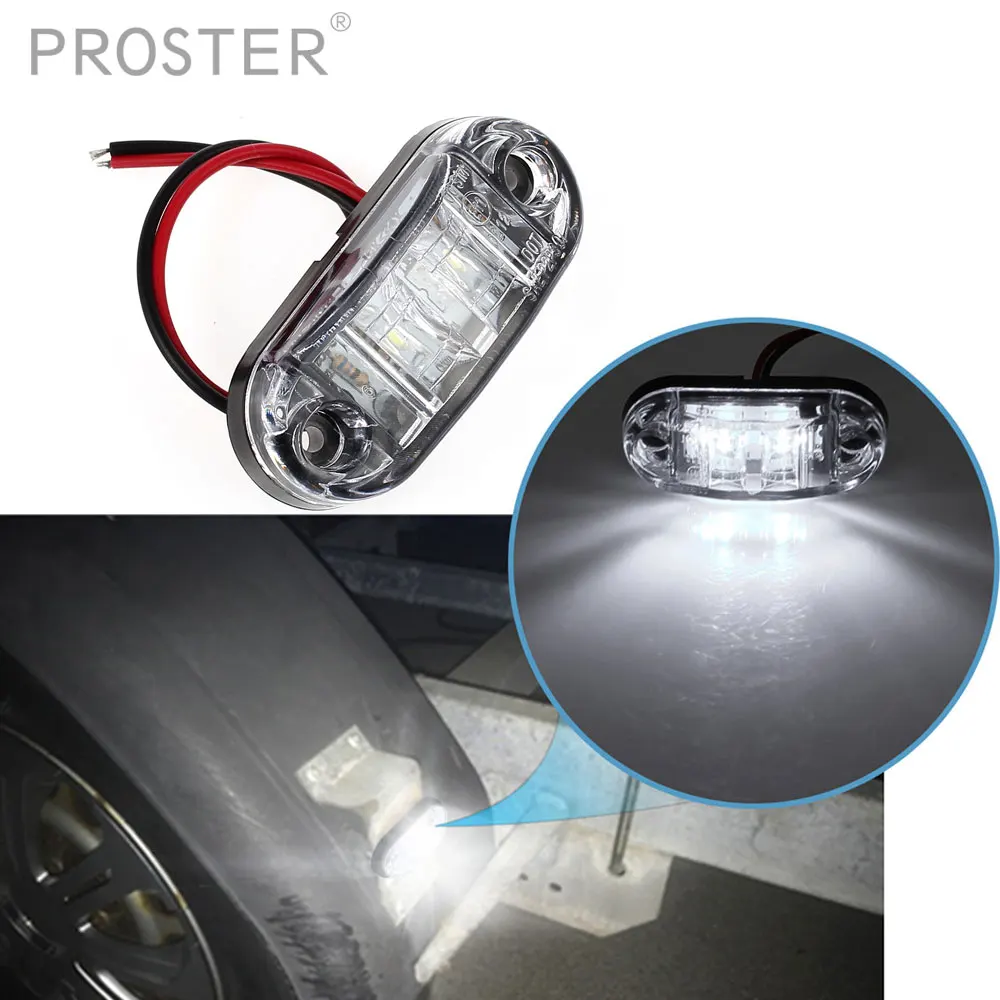 4 Pcs Transparent Lens Cars Trailers Trucks Front Grille Fog Lights 12V