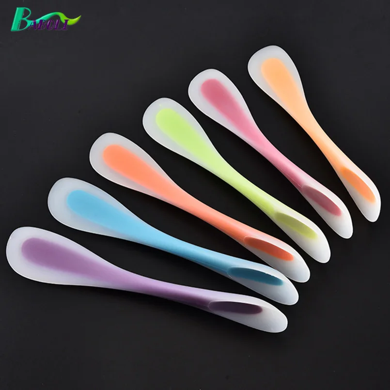 

30cm Creative Transparent Spatula Spoons Double Head Candy Color Resuable Cake Bread Butter Mixer Brush Pastry Baking Gadgets