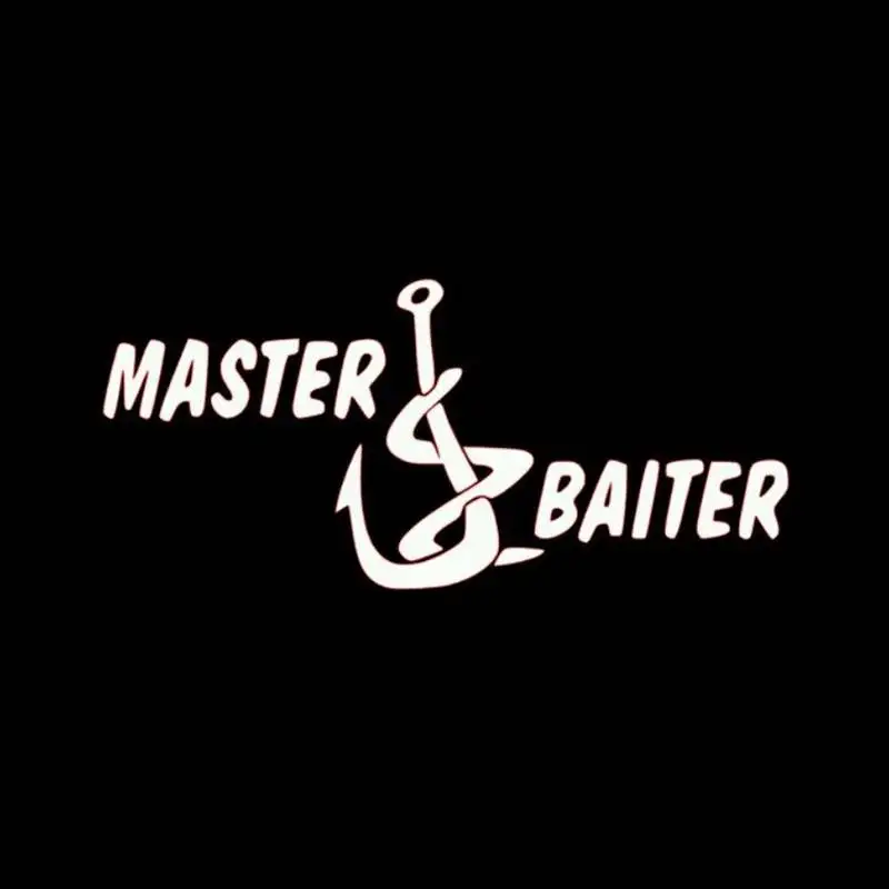 Download Fishing Sticker Master Baiter Tackle Shop Posters Name Fish Decal Angling Hooks Vinyl Wall ...