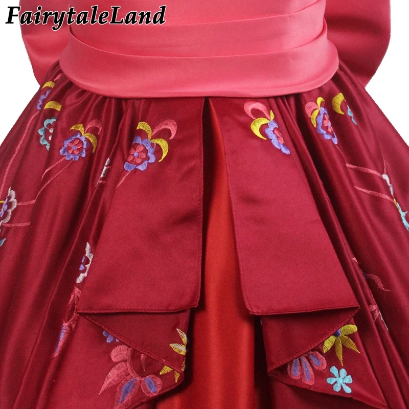 Elena of Avalor костюм принцессы Елены для косплея красное платье с вышивкой костюмы на
