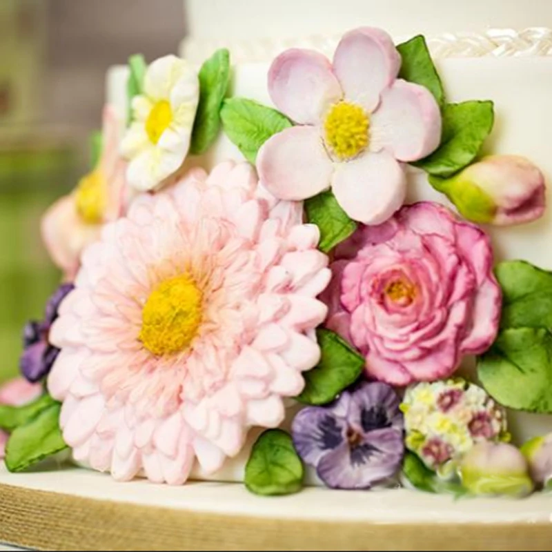 Buttercream цветы формы помадка торт украшения инструменты, силиконовые формы для ремесел набор для выпечки с шоколадом инструменты для тортов Gumpaste Fim