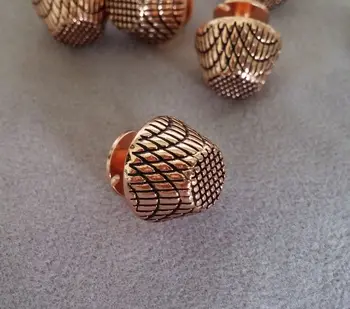 

Free shipping DIY High quality pineapple Ross Black Gold Bottom Studs Rivet for bags, purse, clothes, shoes, special shape