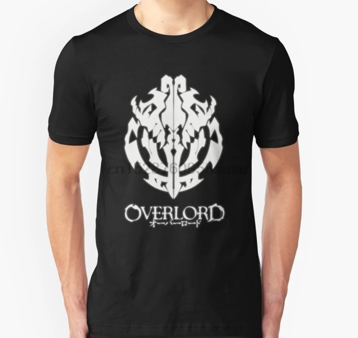 Мужская футболка с коротким рукавом Overlord аниме Guild Emblem Ainz ткань oawl унисекс одним
