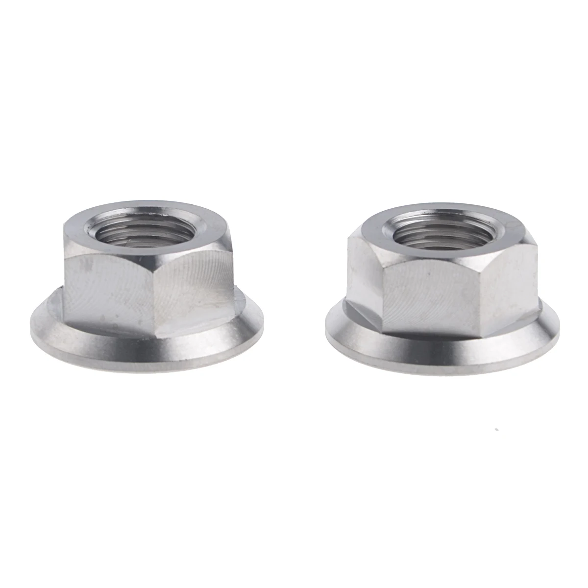 2 pcs Titanium / Ti M14 x 1.5 Pitch Sprocket Flange Nut For Bike