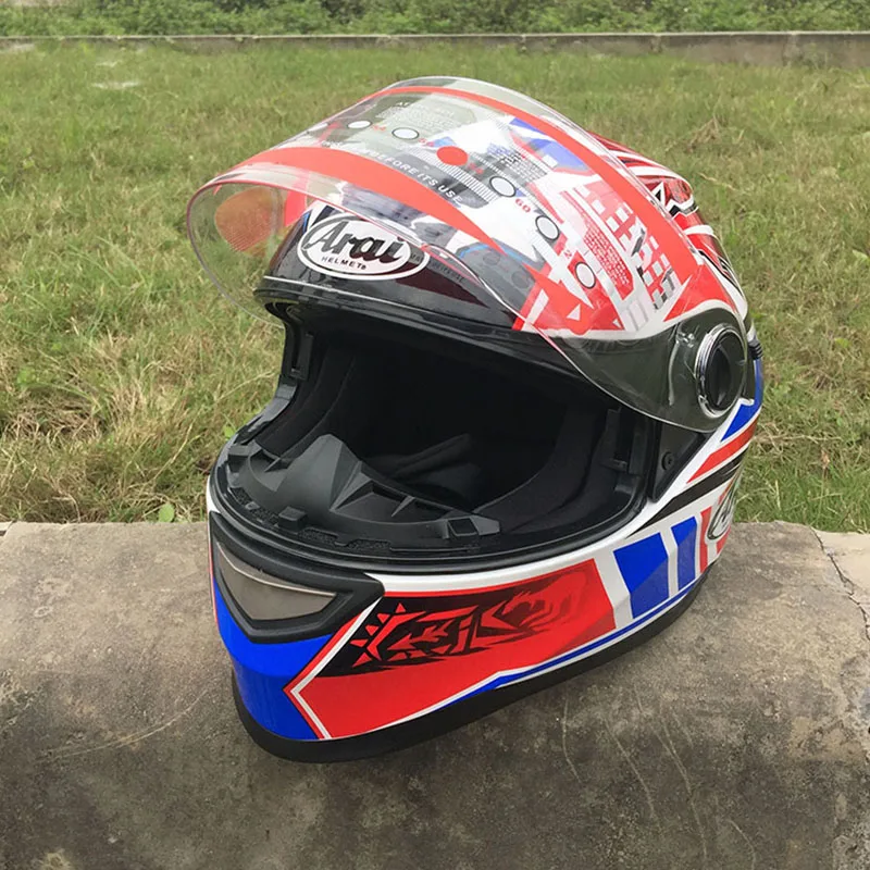 Nuevo casco De cara completa para Corner doble lente casco moto rcycle casco impresionante цвет calavera Envio