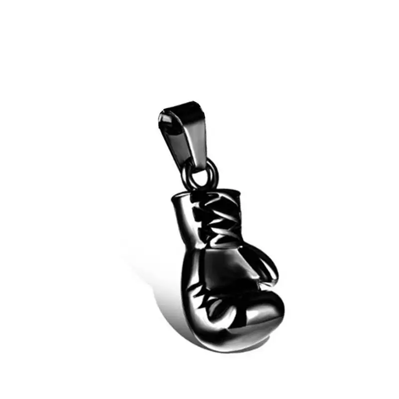Подвеска в виде боксерских перчаток ожерелье из нержавеющей стали цепь Спорт Фитнес Шарм ожерелье для бойцов боксер спортсмена украшение «Бокс» - Окраска металла: NA058BP