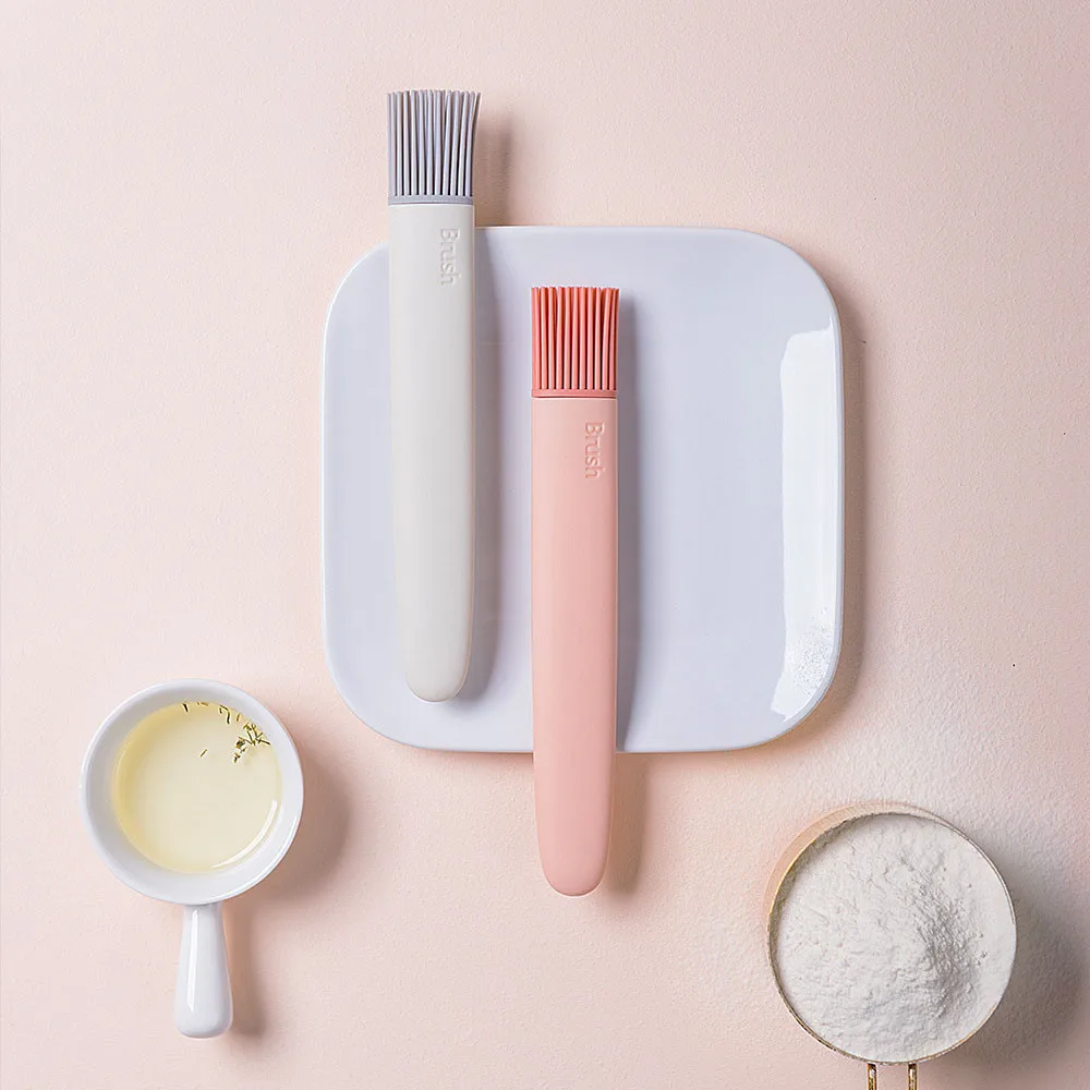 BBQ Brush Silicone Baking Cake Bread Pastry Liquid Oil Butter Food Steak Pen Tube Brush Barbecue Kitchen Accessories Tool 1PC