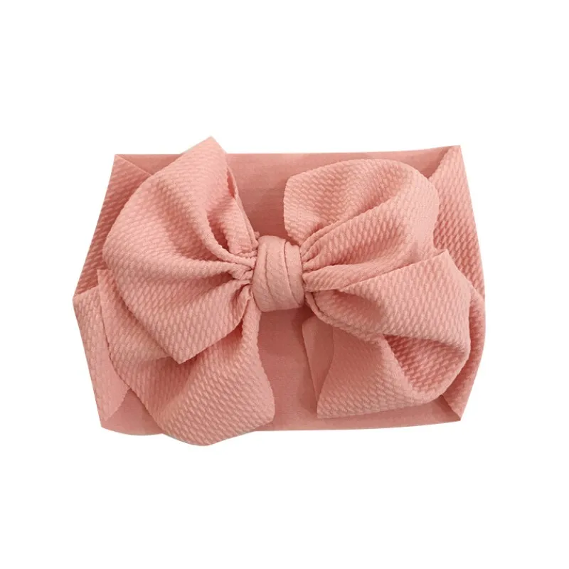 

Baby child hair band corn big bow band solid color cloth toddler infant cute headband for 0-3T