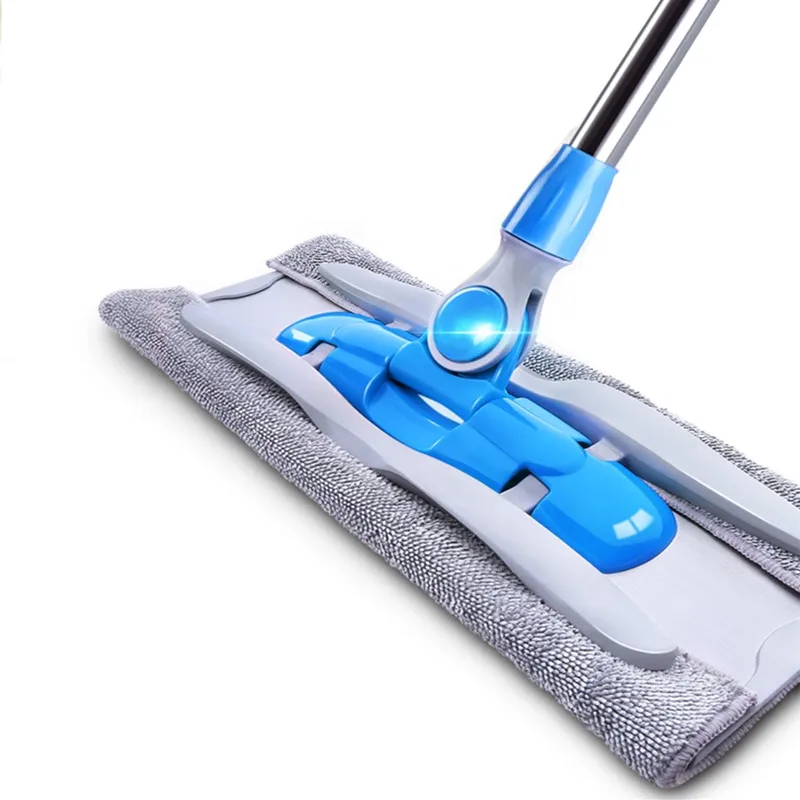 Flat Mop Rotation Twist Hard Floor Garbage Dust Fur Oil Cleaning Bucket Magic Easy Microfiber