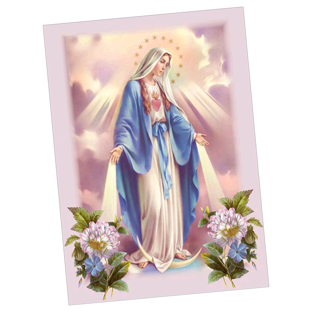 5D Diamond Diy Painting Handmade Virgin Mary Cross Stitch For Home Decor