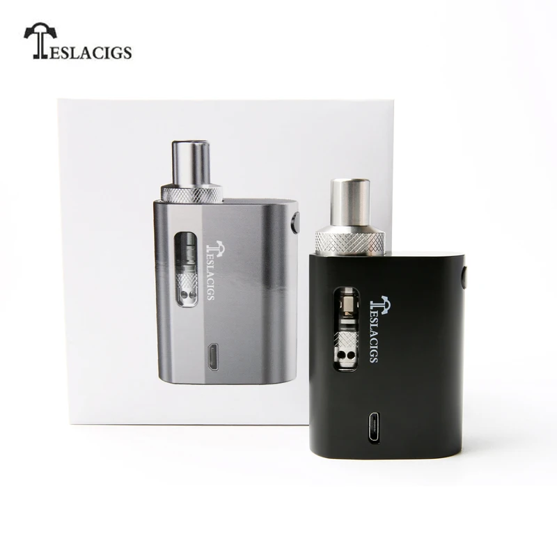 

Original Teslacigs AT Kit 900mah Battery 45W AT BOX MOD Vape with 1.5ml AT Atomizer Electronic Cigarette Kit