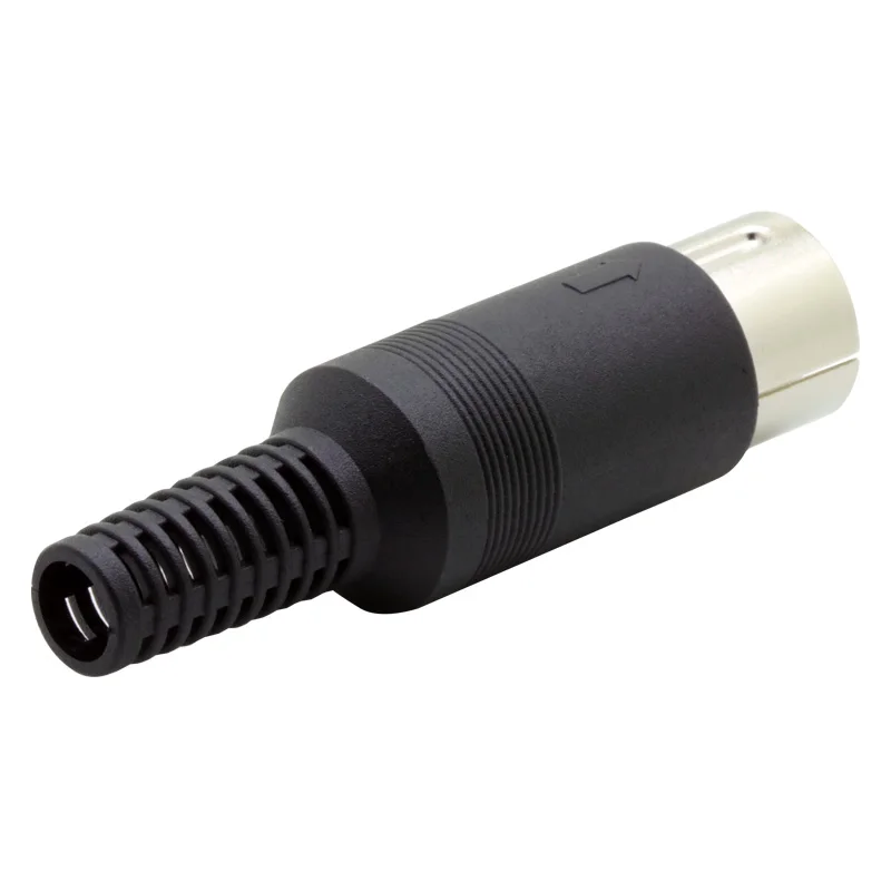 10 шт. 8Pin DIN мужской припой разъем с пластиковой ручкой пайки кабели DIY провода разъем подходит размер кабеля до 6,5 мм