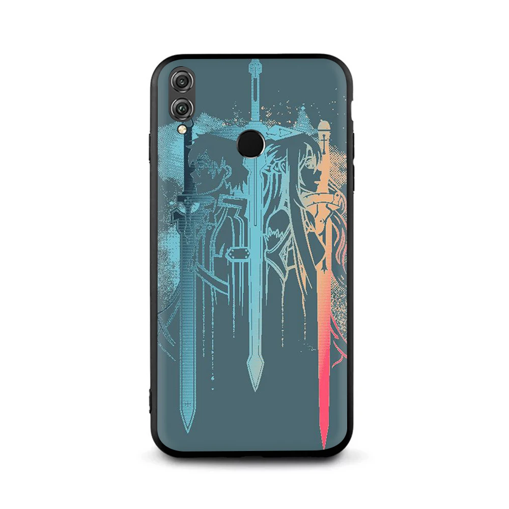 Sword Art Online SAO аниме мягкий чехол для телефона huawei Honor 6A 7A 2GB 3GB 20 Pro 7X8X9X9 10 Lite 7C 8C - Цвет: B6