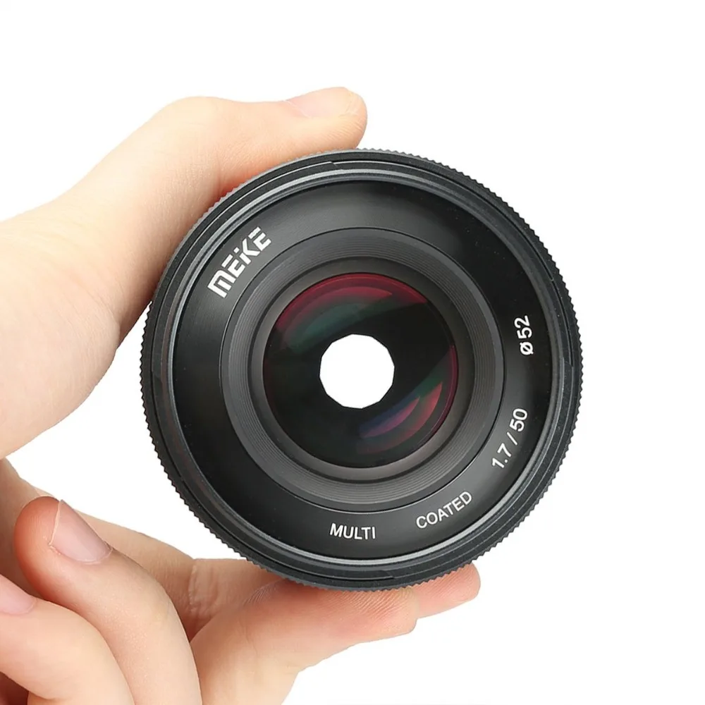 Meike 50 мм f1.7 ручной фокусирующий объектив для цифровой однообъективной зеркальной