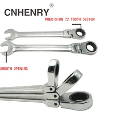 One Piece 8 25mm Flexible Reversible Head Combination Ratchet Wrench Universal Keys Wrenches Car Tools For