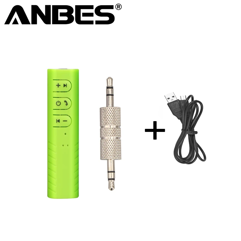 

ANBES 3.5 mm Stereo Jack Audio Adapter Bluetooth Music Receiver Handsfree Assisted Wireless Speaker Bluetooth Wireless Receiver