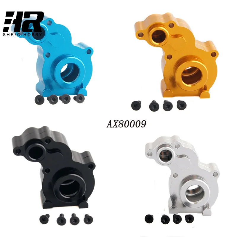 Koop RC auto AXIALE SCX10 OP Onderdelen Aluminium Transmissie set Compleet Gear Box Mount Vervanging Case AX10 AX80009 RC 1 10 4x4 Crawler