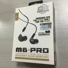 MEE Audio M6 PRO 2-го шумоподавления 3,5 мм HiFi наушники-вкладыши с съемными проводными кабелями
