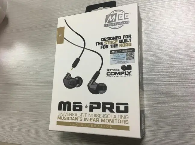 Skup 2018 MEE Audio M6 PRO 2. Redukcja szumów 3.5mm HiFi douszne monitory słuchawki z odłączanymi kablami przewodowa darmowa wysyłka