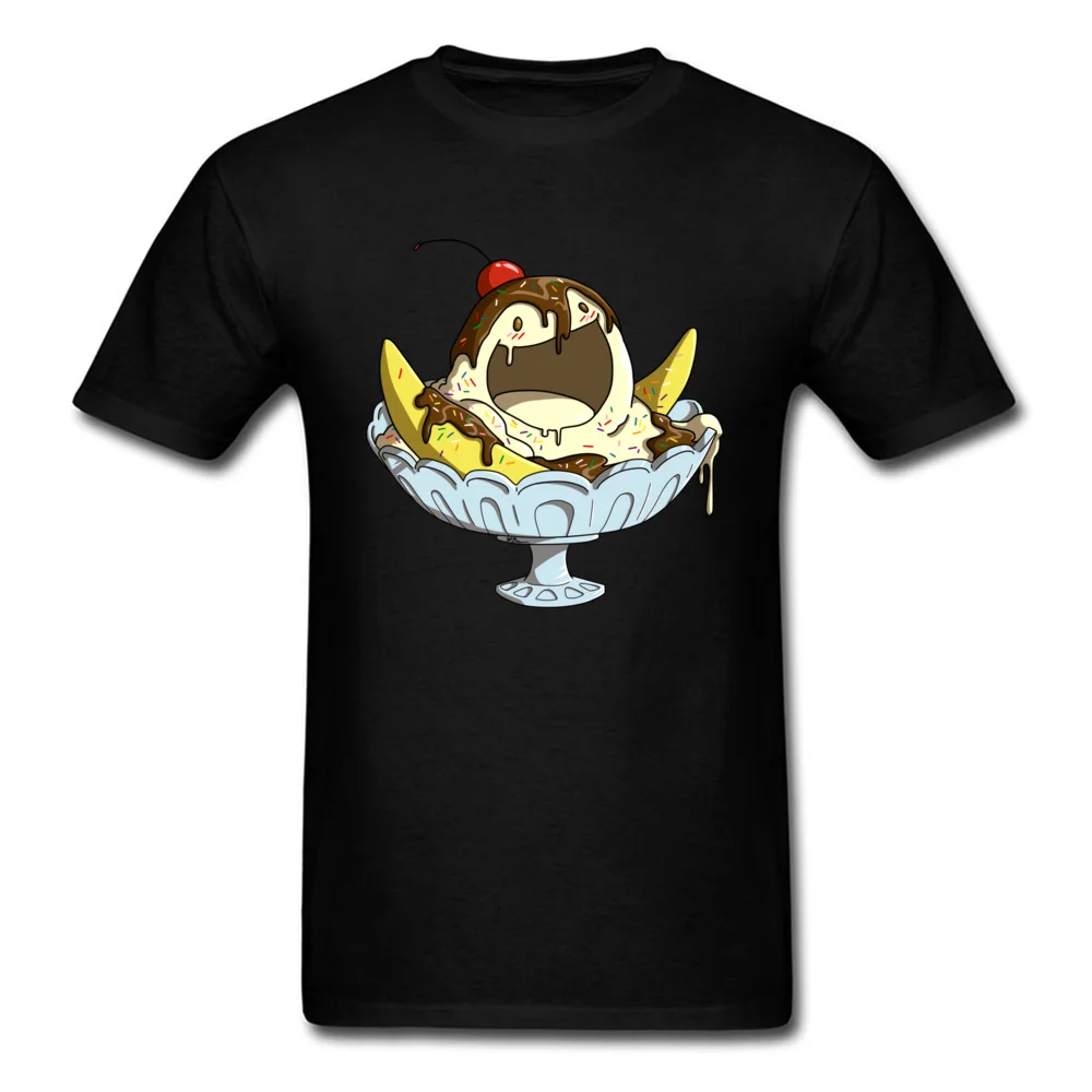 Ice Scream Summer Short Sleeve Tees Summer Autumn Round Neck Cotton Fabric Men Top T-shirts Summer Sweatshirts 2018 Popular Ice Scream black