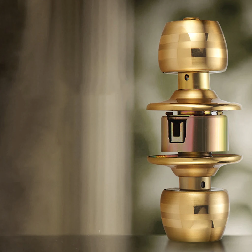 

35-45mm Fitment Spherical Locker Copper Round Ball Door Knob Handle Home Security Commercial & Residential Graded