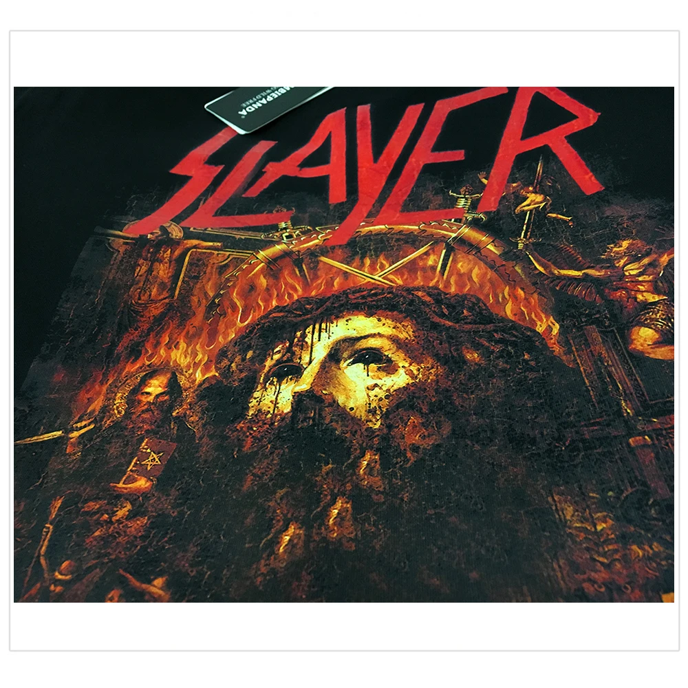 Bloodhoof Slayer Metal четыре гигантских злых гребня панк тяжелый металл футболка Азиатский размер