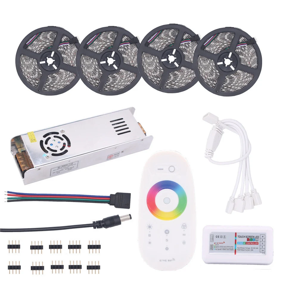 BEILAI 5050 RGB Светодиодные ленты Водонепроницаемый 5 м 10 15 20 DC 12 В RGBW светодио дный свет