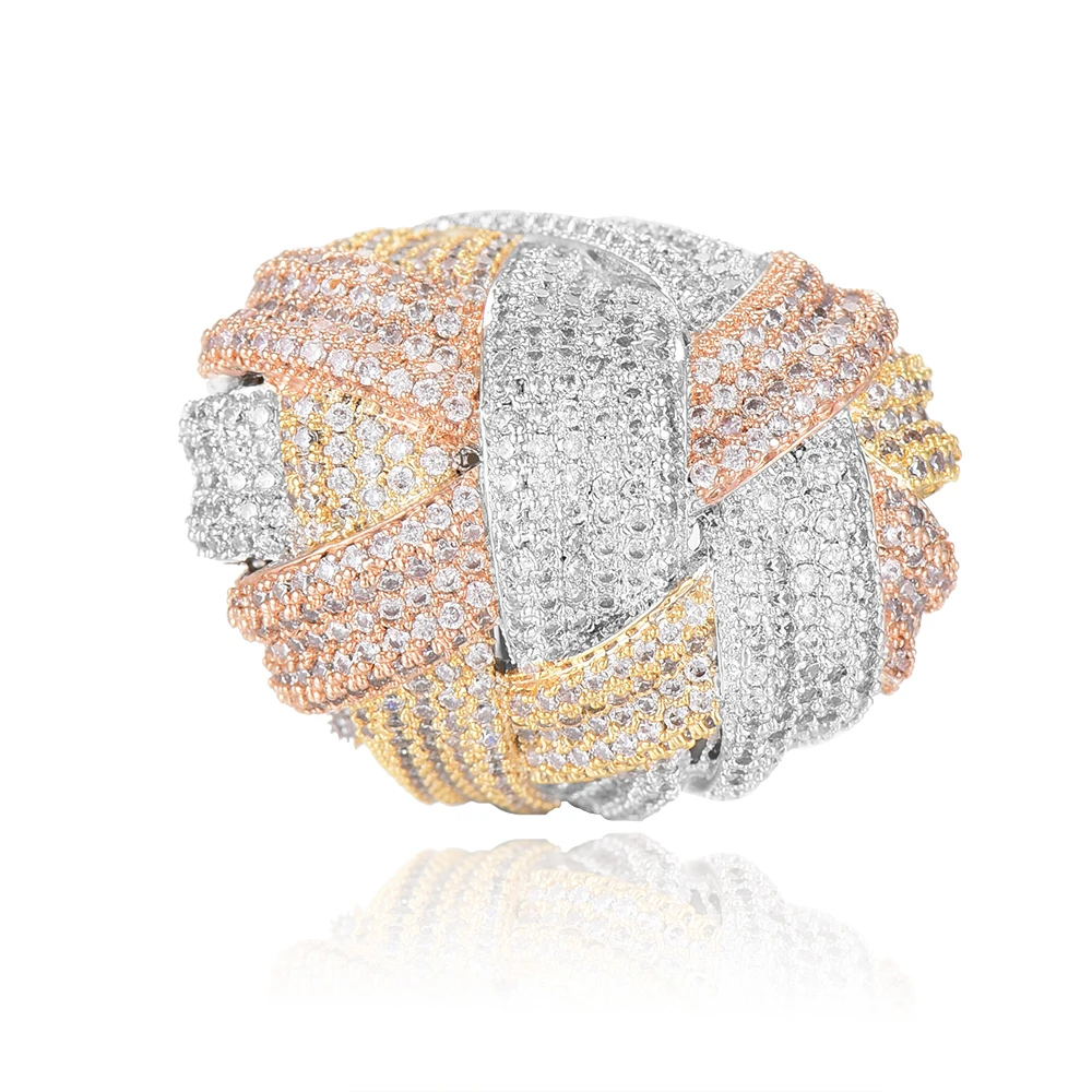 GODKI Famous Brand Luxury Big Winding Cross Geometry Cubic Zironia CZ Ring For Women Wedding Dubai Unisex Bridal Finger Ring2018