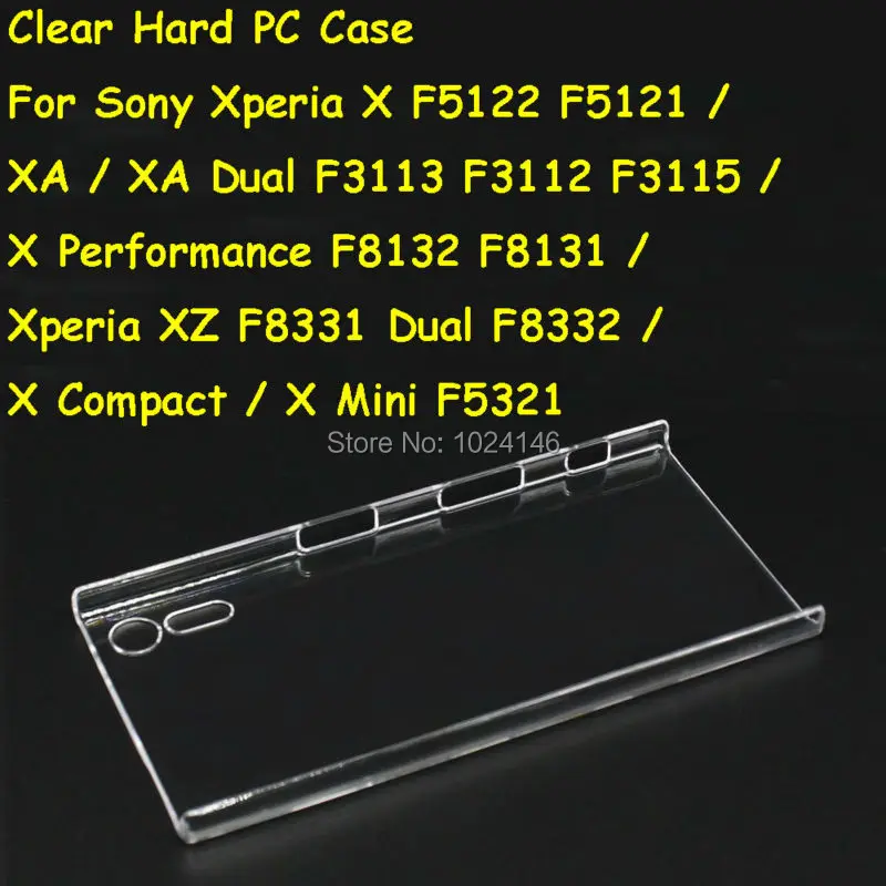 Slim Transparent Hard PC Back Case Cover Protection Skin Shell For Sony