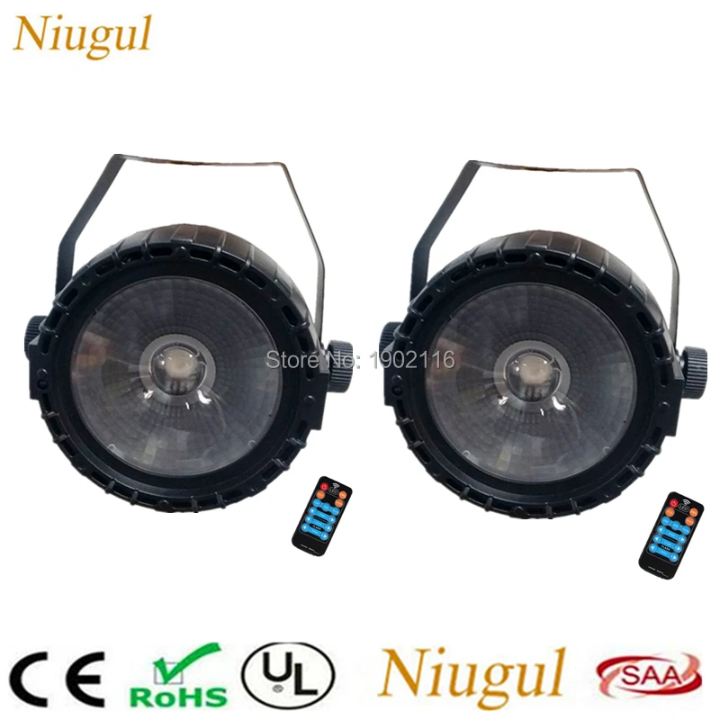 

2pcs/lot With Wireless Romote UV+RGB 30W COB LED Par Light/DMX512 Control COB Effect LED Stage Lighting For DJ Home Party Events