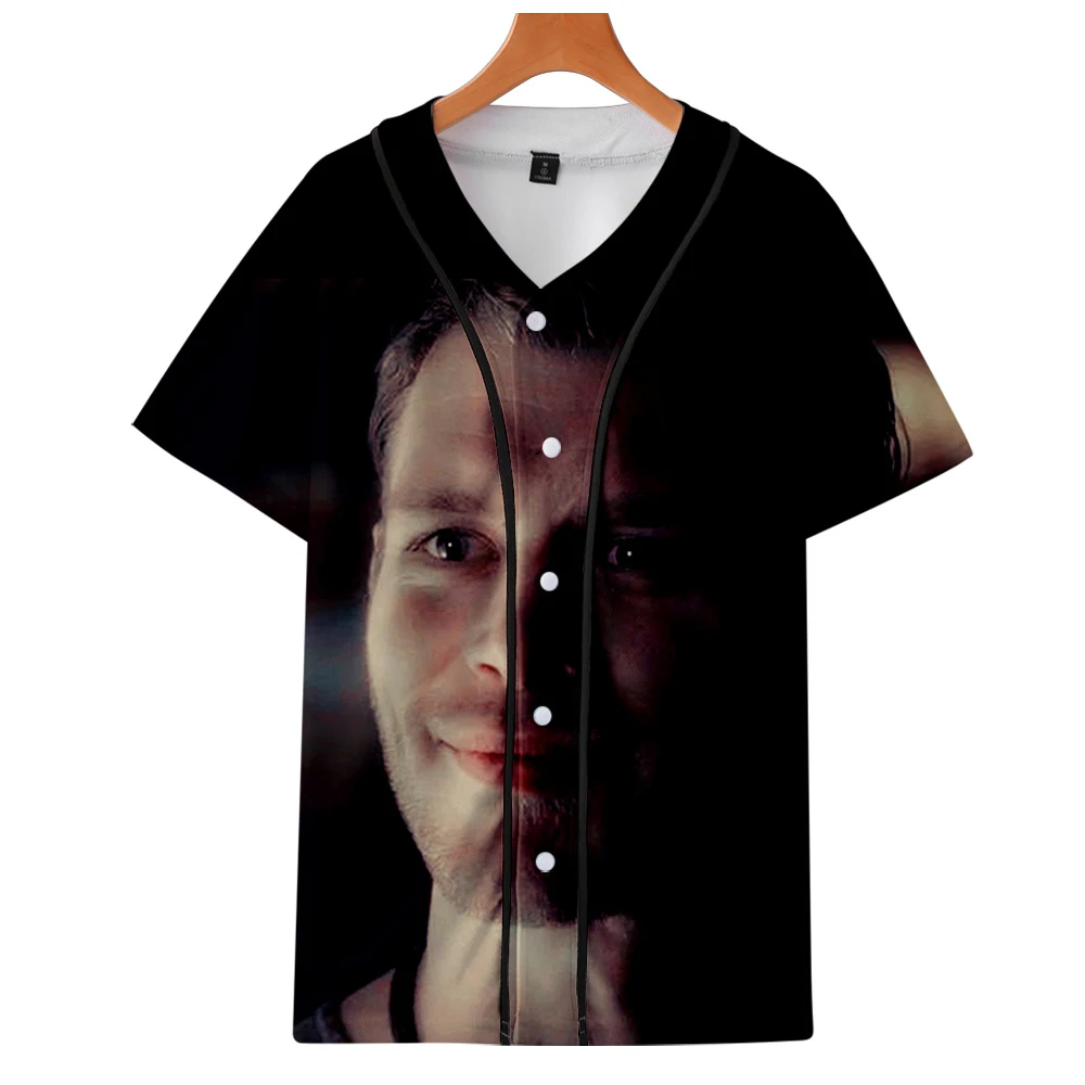 

The Vampire Diaries Niklaus Mikaelson Short sleeve baseball T-shirt Men/Women Casual Baseball Cool Clothes