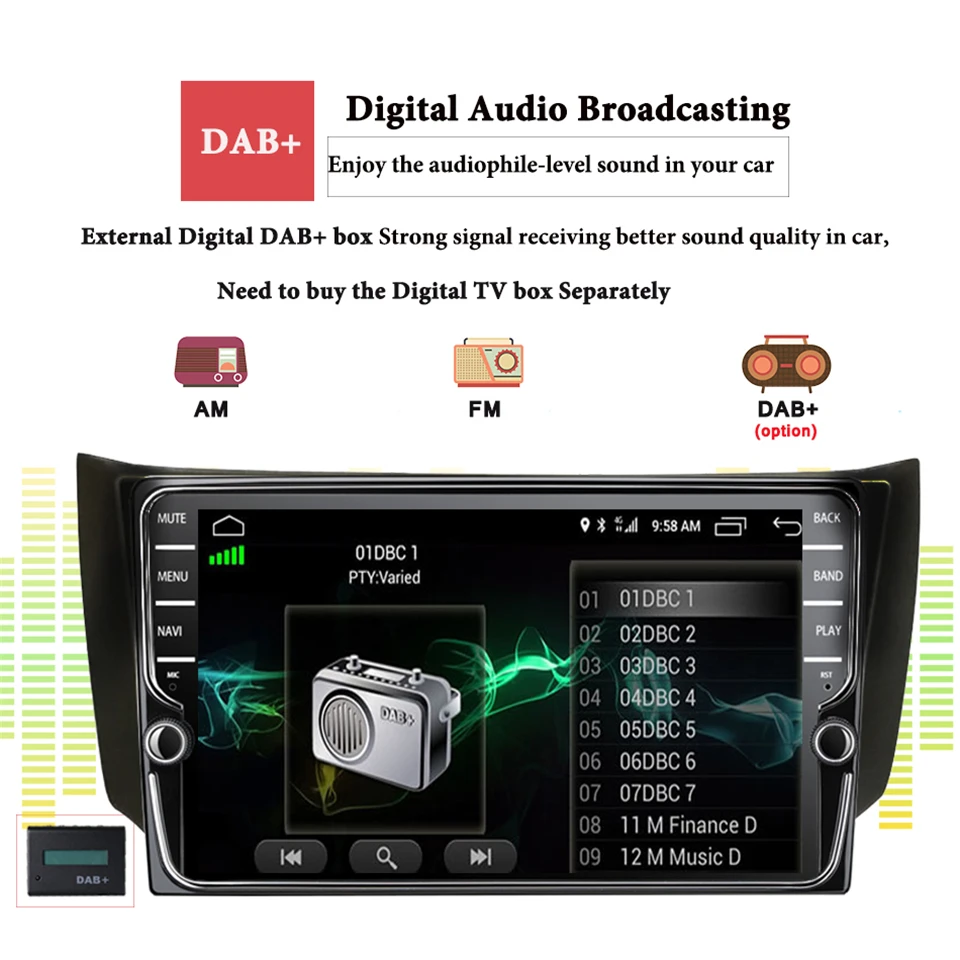 Best 9 inch Android 9.1 Car Radio GPS Navigation Multimedia Stereo DVD Player for Nissan Sylphy 2016 2017 2018 2019 Tape Recorder 5