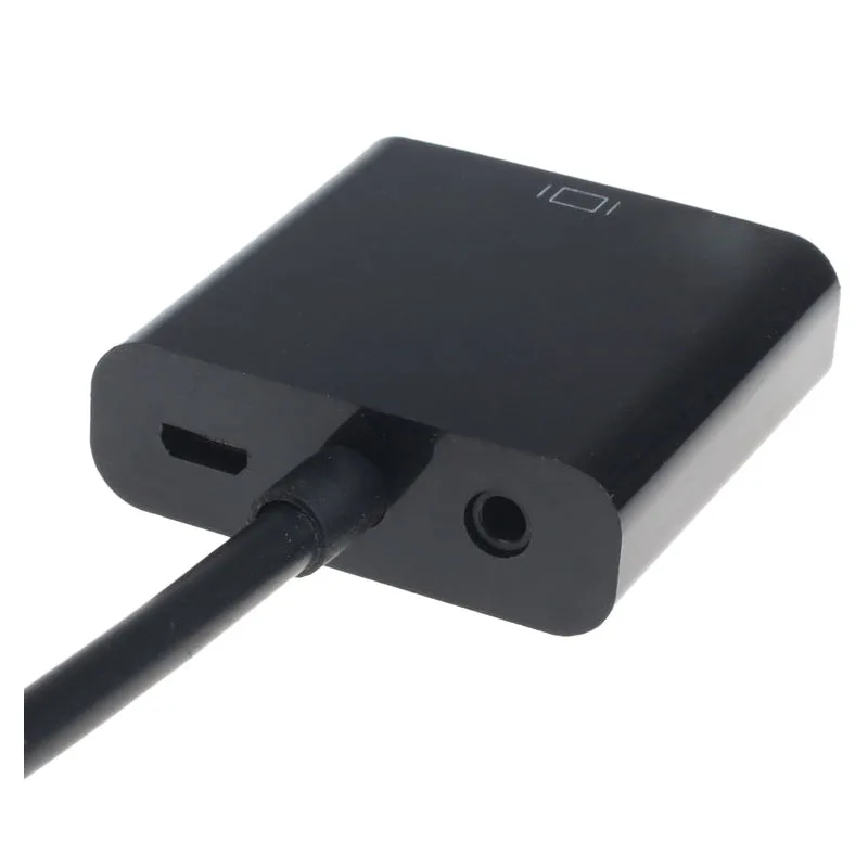 HFES 1080P HDMI в VGA с аудио конвертером адаптер USB питания Видео кабель черный |