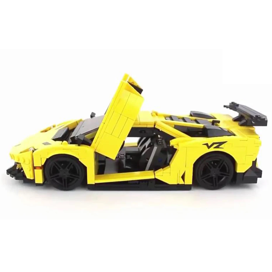 

DIY 924Pcs Technic Series The Yellow Flash Racing Car Set Building Blocks MOC Toys for Children Gift