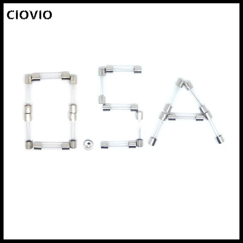 10pcs Fast-blow Glass Fuses Assorted Kit 630mm 250V 0.5A 1A 2A 3A 4A 5A 6A 8A 10A 15A 20A 25A 30A A