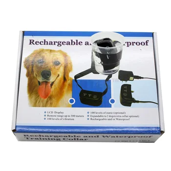 

300M 100LV Shock Rechargeable And Waterproof Dog Training Collar With LCD Display For 1 Dog Swiming Collar
