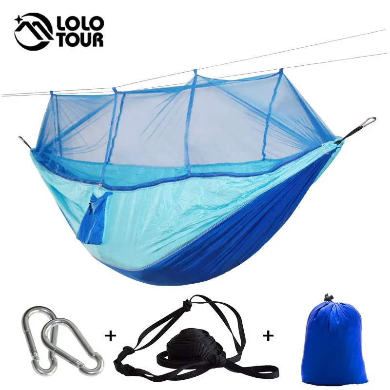 Гамак Hamac с москитной сеткой высокопрочный может вместить 200 кг|mosquito net hammock|netting