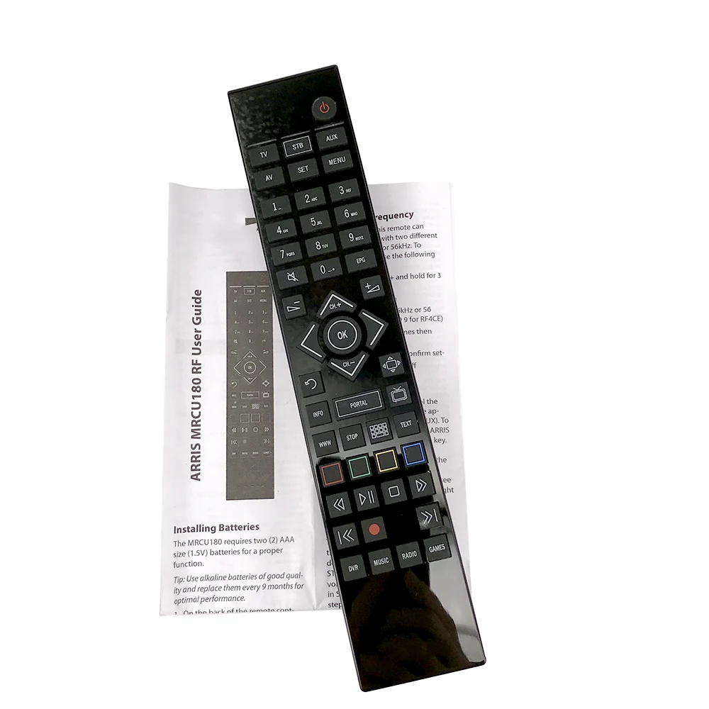 

90% New for ARRIS TV REC VOD Remote Control Mrcu180 RF