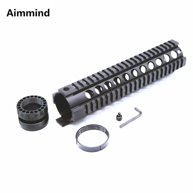 Hunting Tactical Airsoft AR-15 M4 Handguard Carbine 10 Inch Free Float Quad Rail Picatinny Mounting Round hole Rifle Accessories | Спорт и