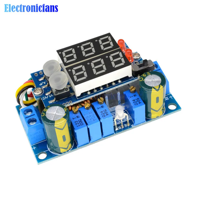 DC-DC понижающий CC/CV модуль зарядки двойной светодиодный дисплей 5A MPPT контроллер солнечной панели