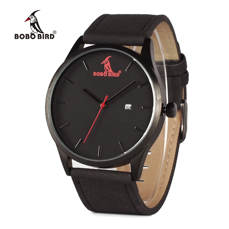 BOBO BIRD G15 Men Fashion Luxury Brand Quartz Watches Business Military Men Watches Leather relogio masculino