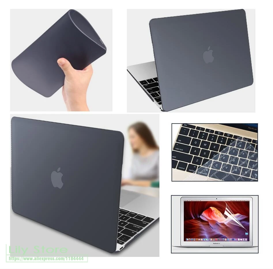 3в1 чехол для ноутбука Apple MacBook Air Pro Retina 11 12 13 15 mac book 2016 2017 2018 новый дюймов с