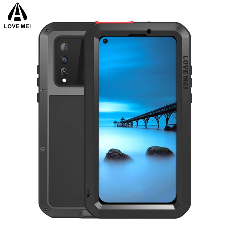 

LOVE MEI Metal Case For Huawei Nova 4 Cover Armor Shockproof Phone Case For Huawei Nova 4 Aluminum Protective Shell Nova 4 Case