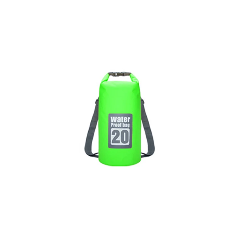 Премиум водонепроницаемая сумка Сухой Мешок регулируемый плечевой ремень идеально подходит для каякинга/лодок/каноэ/рыбалки/рафтинга/плавания/кемпинга - Цвет: 20L Green